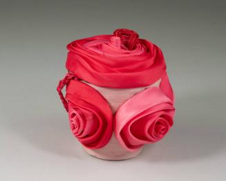 Pink Purse Adorned with Rose Blossoms