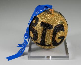 Black and Gold Holiday Ornament