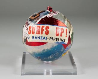Surfing in Hawaii Holiday Ornament