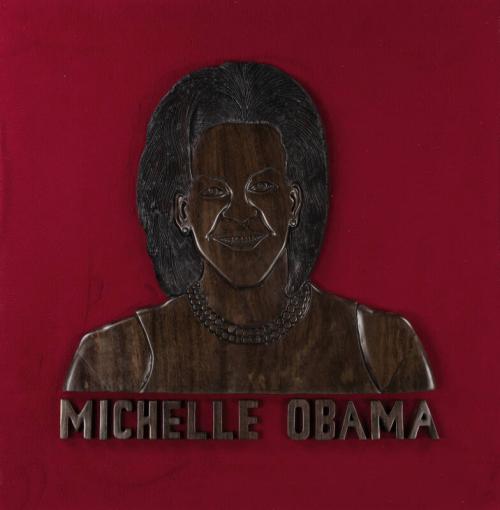 Wood Relief of First Lady Michelle Obama