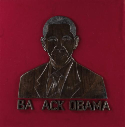 Wood Relief of President Barack Obama