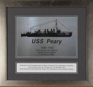 USS Peary Plaque