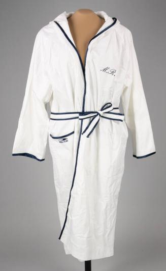 White Microfiber Bathrobe