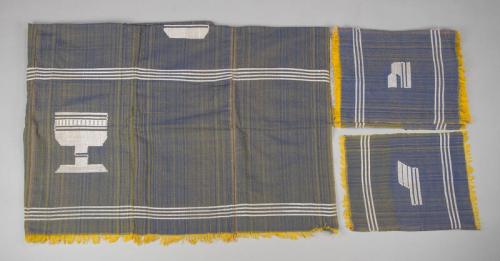 Yellow and Blue Tablecloth Set