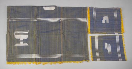 Yellow and Blue Tablecloth Set