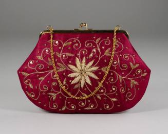 Embroidered Red Handbag