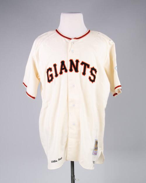 Signed New York Giants Baseball Jersey