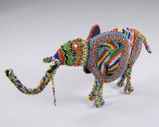 Beaded Elephant Sculpture