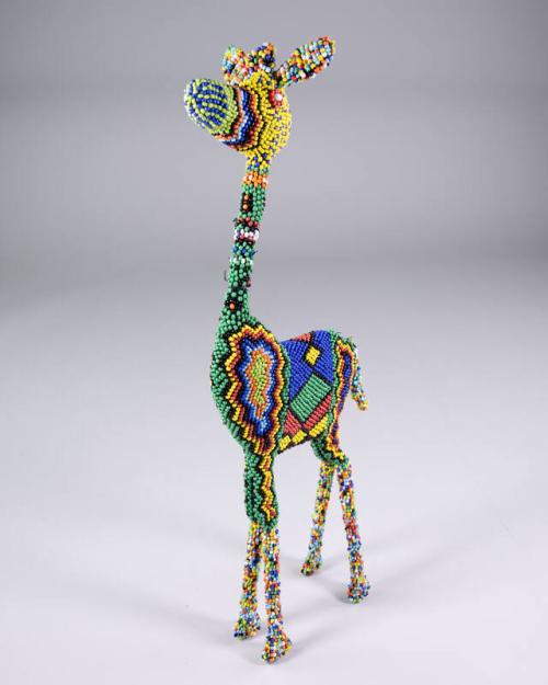 Beaded Giraffe Sculpture