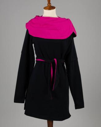 Black Jacket with Magenta Lining