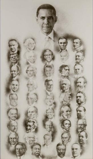 Print of the First 44 Presidents of the United States of America