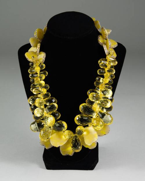 Stone and Plastic Korto Momolu Necklace