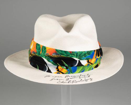 Panama Hat Signed by Chi Chi Rodriguez