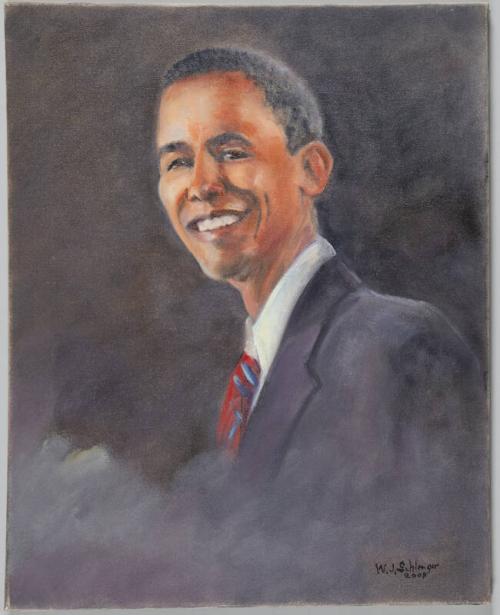 Portrait of President Barack Obama