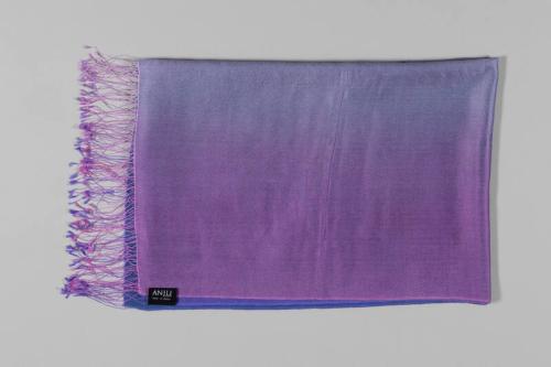 Blue and Purple Cashmere Shawl