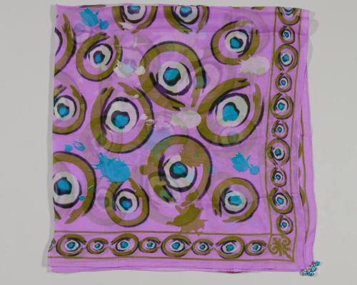 Pink Evil Eye Scarf