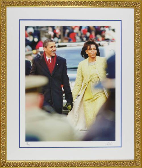 President Barack Obama and First Lady Michelle Obama on Inauguration Day 2009