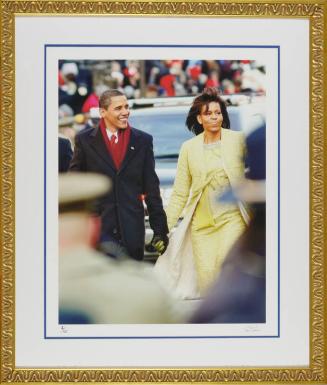 President Barack Obama and First Lady Michelle Obama on Inauguration Day 2009