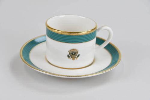 Obama State Service China Teacup and Saucer