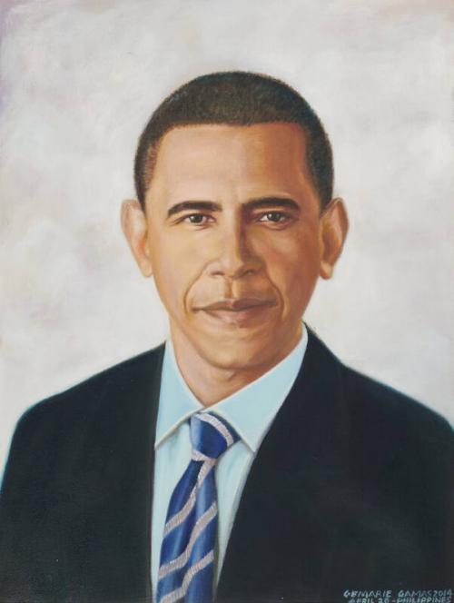 Portrait of President Barack Obama