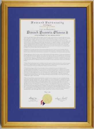 Honorary Doctor of Science Degree from Howard University