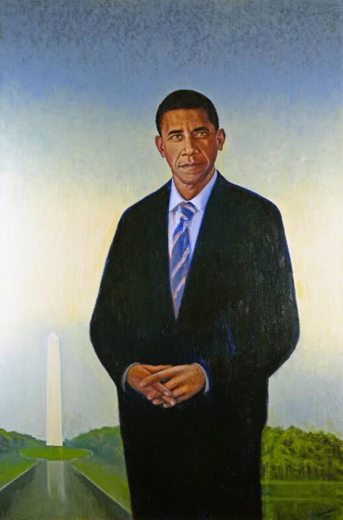 Portrait of President Barack Obama