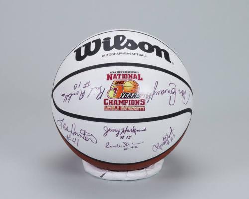 Basketball Signed by Members of the 1963 Loyola University Men's Basketball Team