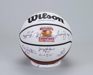 Basketball Signed by Members of the 1963 Loyola University Men's Basketball Team