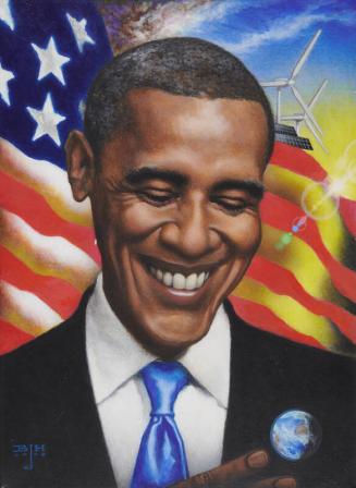 Portrait of Barack Obama -- 44th President -- United States