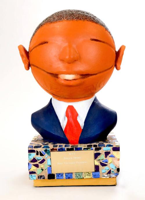 Bust of President Barack Obama