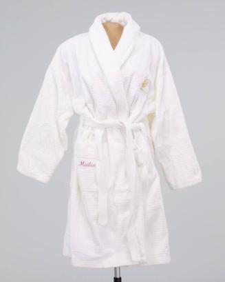 White Bathrobe With Belt