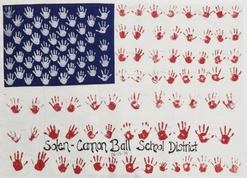 Handprint American Flag