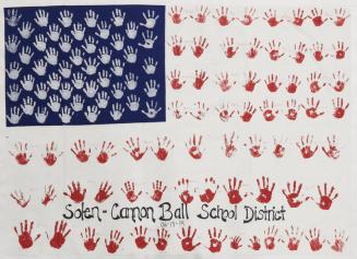 Handprint American Flag