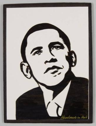 Carved Portrait of President Barack Obama