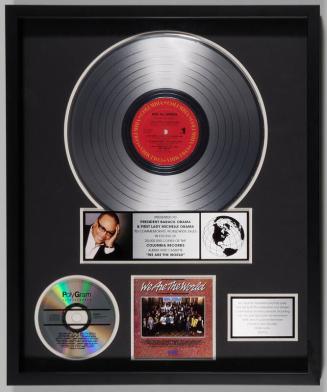 We Are The World Platinum Record Award