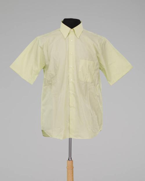 Yellow Short-Sleeve Button-Up Shirt