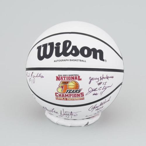 Signed 1963 Loyola University Men's Basketball Team Ball