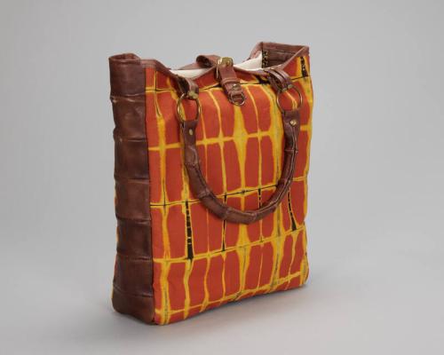 Leather and Canvas Purse