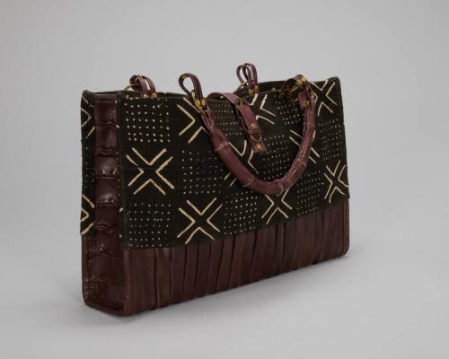 Leather and Canvas Purse