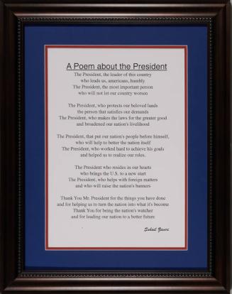 A Poem about the President