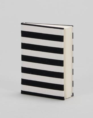 Black and White Striped Notebook