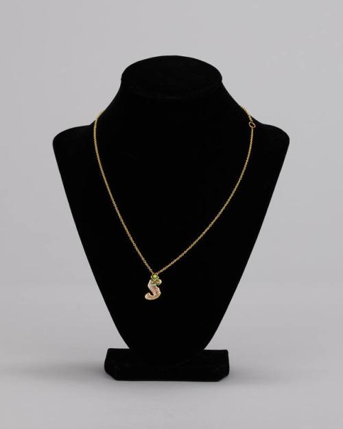 Gold Necklace with S Charm