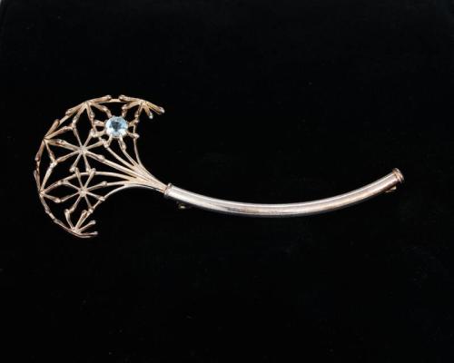 Umbrella-Shaped Brooch