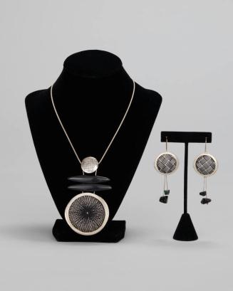 Silver and Stone Jewelry Set