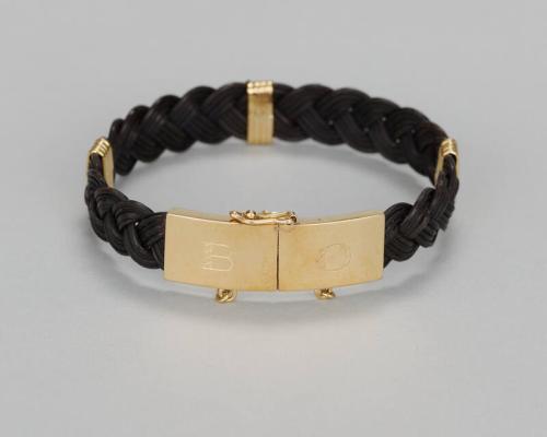 Brown and Gold Braided Bracelet for President Barack Obama