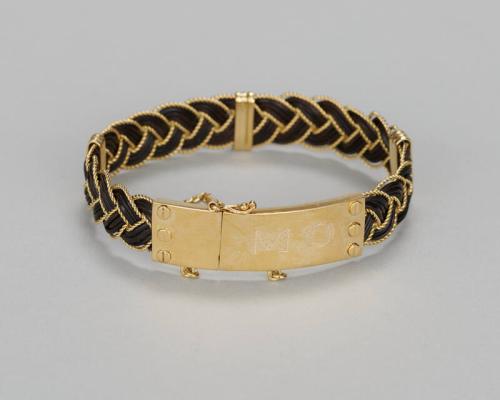 Black and Gold Braided Bracelet for First Lady Michelle Obama