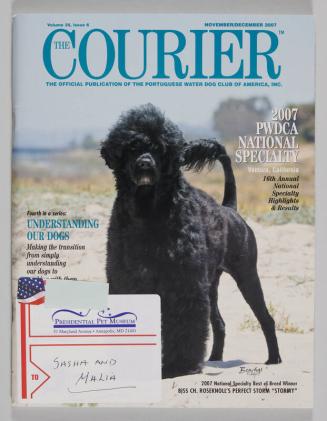 The Courier: The Official Publication of the Portuguese Water Dog Club of America, Inc.