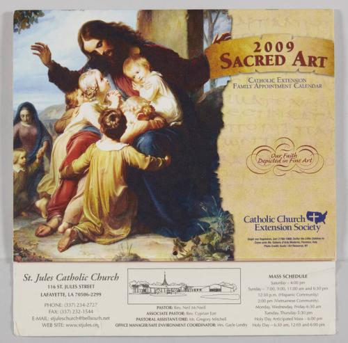 2009 Sacred Art: Catholic Extension Family Appointment Calendar