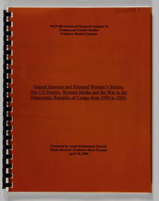 Gained Interests and Silenced Women's Stories: The US Empire, Western Media and the War in the Democratic Republic of Congo from 1994 to 2004