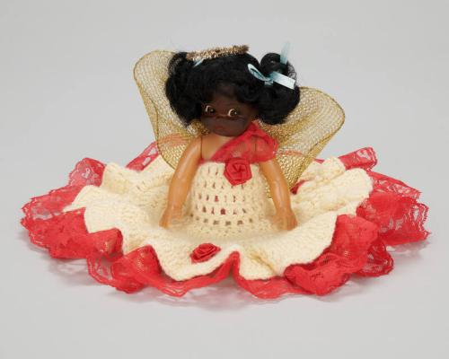 Angel Doll in a Crocheted Dress